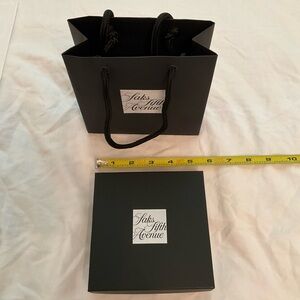 Saks Fifth Avenue Monochrome Gift Box and Bag Set